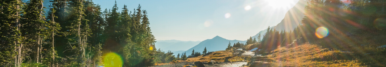 Landscape of mountains