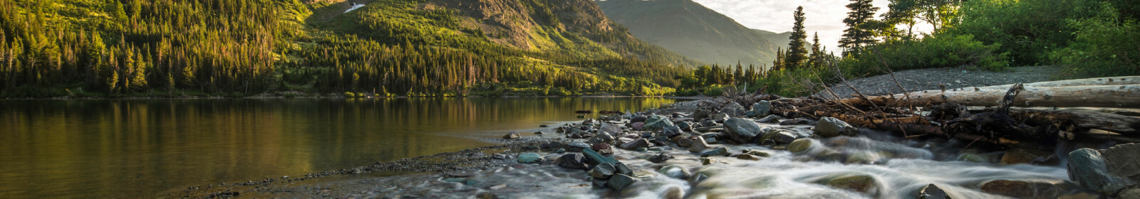 Running river landscape